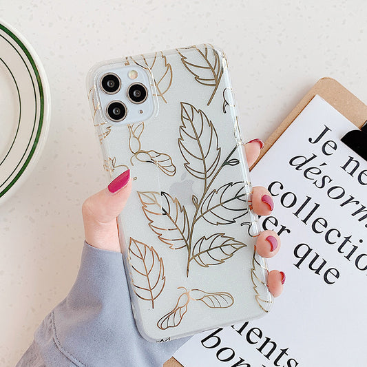 Plant leaf phone case
