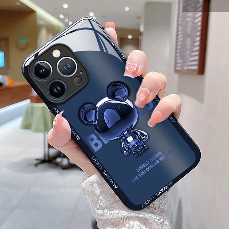 Back Cover Stereo Gradient Bear Phone Case