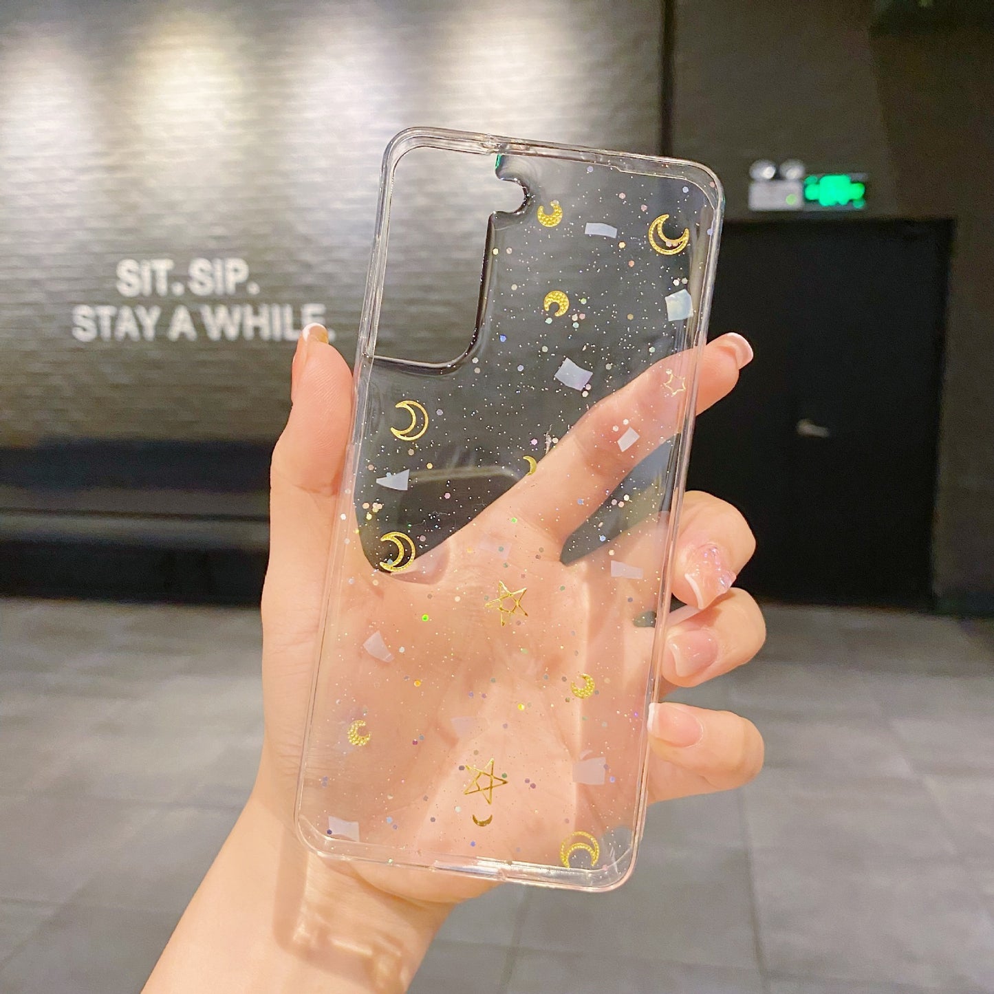 Dream Powder Transparent Soft Glue All-pack Protective Cover Mobile Phone Case