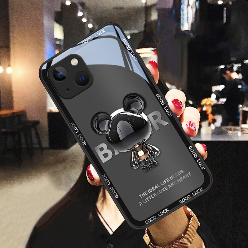 Back Cover Stereo Gradient Bear Phone Case