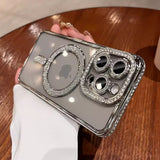 Magnetic Transparent Phone Case Silicone Protective Cover