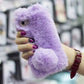 Fluffy Bunny Rabbit Fur Silicone Phone Cases