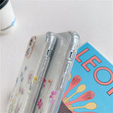 Floral Transparent Protective Cover Phone Case