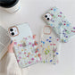 Floral Transparent Protective Cover Phone Case