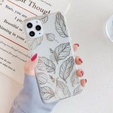 Plant leaf phone case