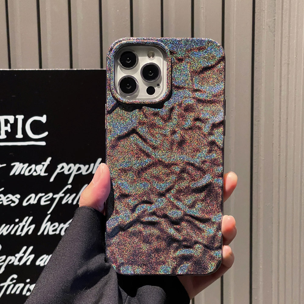 Laser Tinfoil Pattern Mobile Phone Case Protective Cover