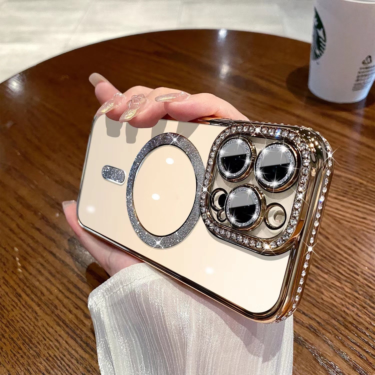 Magnetic Transparent Phone Case Silicone Protective Cover