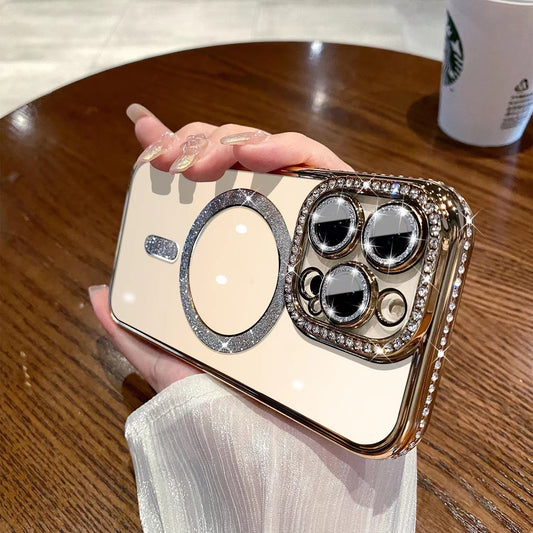 Magnetic Transparent Phone Case Silicone Protective Cover