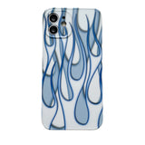 Creative Flame Line Mobile Phone Case Shatterproof Cover