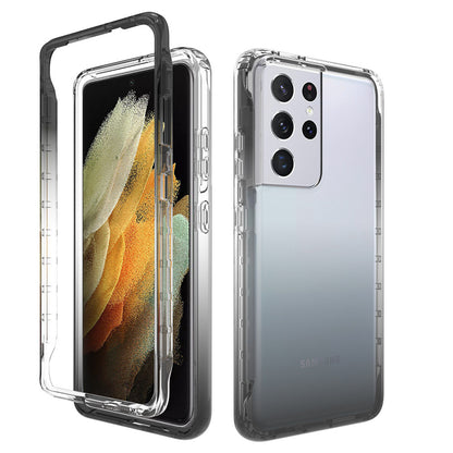 Gradient High Transparency TPU PC Mobile Phone Case Two-in-one All-inclusive Protective Cover