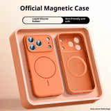 Applicable To 17 Fine Circle Magnetic Phone Case Liquid Silicone