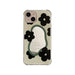 Green edge black flower