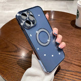 Rhinestone Exposed Label Drop-proof Simple I Protective Cover Phone Case