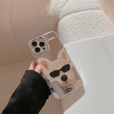 Sunglasses Dog Mirror Phone Case Protective Cover