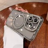 Magnetic Transparent Phone Case Silicone Protective Cover
