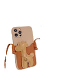 Giraffe Diagonal Card Phone Case Cover