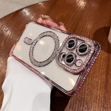 Magnetic Transparent Phone Case Silicone Protective Cover